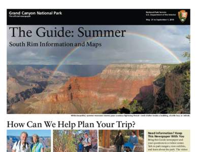 2014 Summer Grand Canyon Guide Newspaper - prints on letter-size paper. Vol[removed]