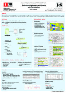 Natural language processing / Computational linguistics / Automatic summarization / Data mining / Multi-document summarization / Artificial intelligence applications / Tf*idf / Search engine indexing / Search engine / Information science / Science / Information retrieval