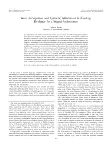 Eye / Computational linguistics / Natural language processing / Grammar / Eye movements in reading / Psycholinguistics / Word-sense disambiguation / Reading / Syntax / Linguistics / Science / Cognitive science