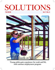 SOLUTIONS  Fall 2010 Vol. 7, No. 4