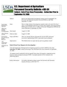 Microsoft Word - Bulletin End of Year Case Processing.doc