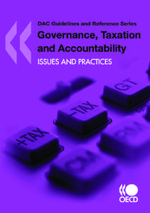 ,  DAC Guidelines and Reference Series A DAC Reference Document  Governance, Taxation