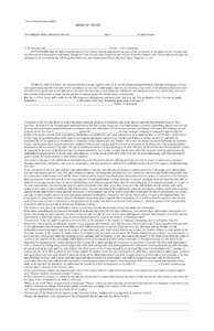 This Instrument prepared by:  DEED OF TRUST This Indenture Made and entered into this _________________________ day of ___________________by and between  of the first part, and ___________________________________________