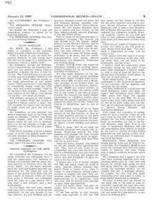 January 24, 2000  Mr. LAUTENBERG. Mr. President, I object. The PRESIDING OFFICER. Objection is heard. Mr. MACK. Mr. President, I then ask