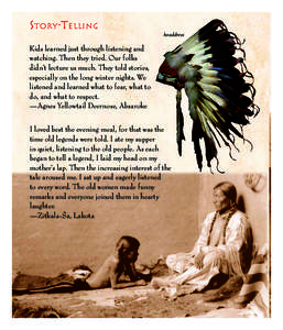 Sample pagesfrom “Children of the Tipi” (ISBN: ) edited by Michael O. Fitzgerald
