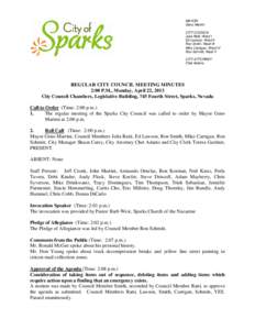 Sparks / Agenda / Gambling in the United States / Reno /  Nevada / Reno–Sparks metropolitan area