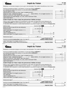 YT 428  Impôt du Yukon T1 Générale – 2000