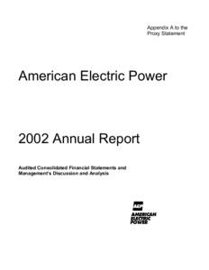 Appendix A to the Proxy Statement American Electric Power[removed]Annual Report