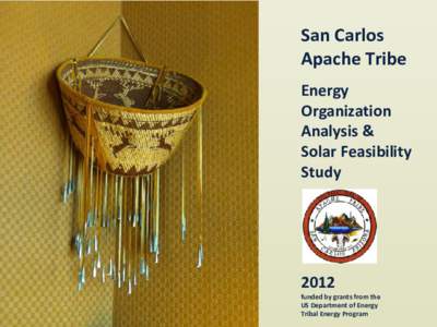 San Carlos Apache Tribe Energy Organization Analysis & Solar Feasibility Study