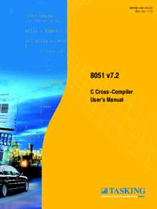 8051 C Cross-Compiler User's Manual