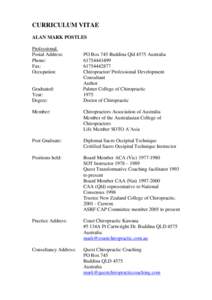 Health / Veterinary chiropractic / Chiropractor / Buddina /  Queensland / Chiropractic / Alternative medicine / Medicine