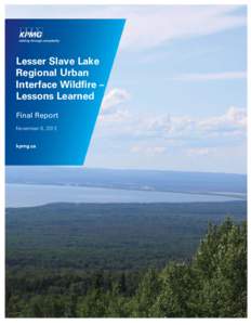 4`1  Lesser Slave Lake Regional Urban Interface Wildfire – Lessons Learned