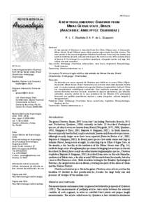 ARTÍCULO:  A NEW TROGLOMORPHIC CHARINUS FROM