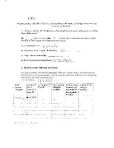 of  Inventory Findings from Previous Inventory on Record  1. Is there existing