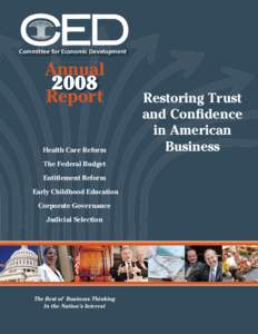 Committee for Economic Development  Annual 2008