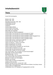 Inhaltsübersicht Thema Seite  Vorwort Chef Verkehrspolizei