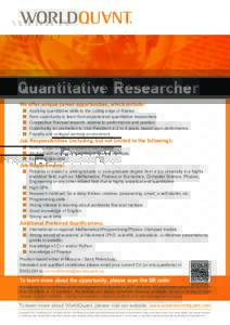 WQ Russia Quant Researcher JD Poster A4 V4