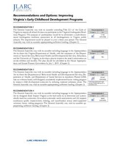 Improving Virginia’s Early Childhood Development Programs