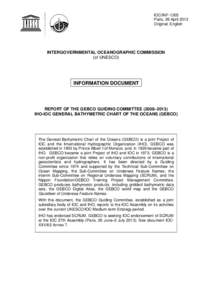 IOC/INF-1305 Paris, 26 April 2013 Original: English INTERGOVERNMENTAL OCEANOGRAPHIC COMMISSION (of UNESCO)