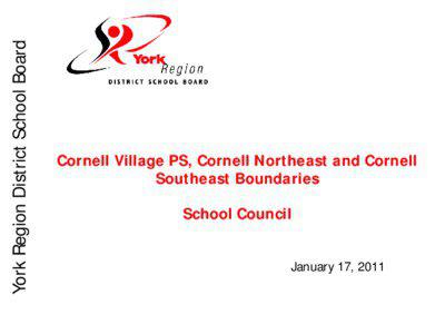 York Region District School Board Boundary Review