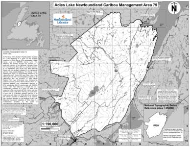 N  Adies Lake Newfoundland Caribou Management Area 79  & 