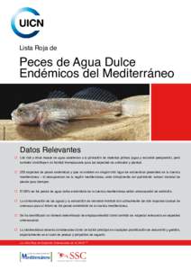 Lista Roja de  © Andreas Hartl Peces de Agua Dulce Endémicos del Mediterráneo