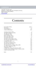 Cambridge University Press[removed]Eudora Welty: The Contemporary Reviews Edited by Pearl Amelia McHaney Table of Contents More information
