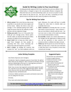 Microsoft Word - Guide for Writing a Letter to Your Local Grocer April 2014