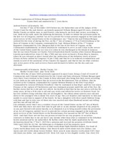 Southern Campaign American Revolution Pension Statements Pension Application of William Morgan S18985 Transcribed and annotated by C. Leon Harris Judicial District of Kentucky Sct. On this 1 st day of November 1819 befor