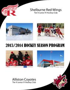 R  Shelburne Red Wings Tier II Junior ‘A’ Hockey Club[removed]HOCKEY SEASON PROGRAM