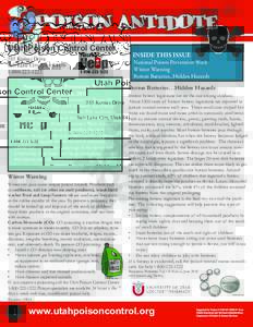 WinterPoison Antidote Utah Poison Control Center 585 Komas Drive Salt Lake City, Utah 84108