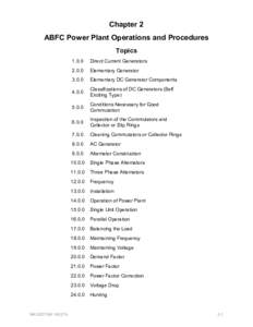 Chapter 2 ABFC Power Plant Operations and Procedures Topics NAVEDTRA 14027A
