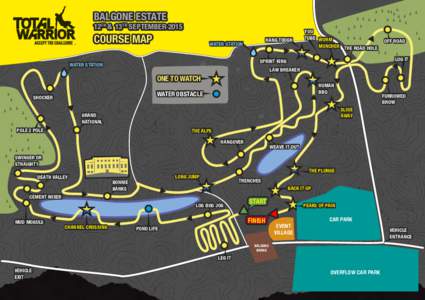 BALGONE ESTATE  12TH & 13TH SEPTEMBER 2015 COURSE MAP