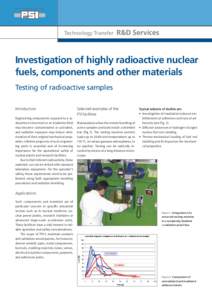 Nuclear reprocessing / Electron microscopy / Actinides / Nuclear chemistry / Nuclear technology / Nuclear fuel / Ionizing radiation / Transmission electron microscopy / X-ray / Nuclear physics / Physics / Chemistry