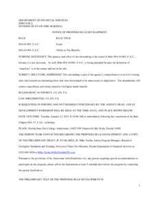 Rulemaking / Fire marshal / Law / Public administration / Public safety / United States administrative law / Administrative law / Decision theory