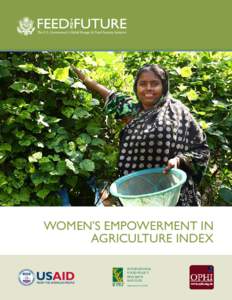 WOMEN’S EMPOWERMENT IN AGRICULTURE INDEX IFPRI  ®