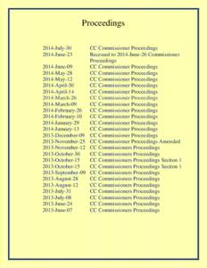 Proceedings 2014-July[removed]June[removed]June[removed]May[removed]May-12