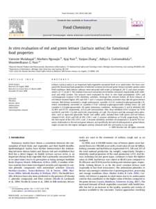 Food Chemistry[removed]–306  Contents lists available at ScienceDirect Food Chemistry journal homepage: www.elsevier.com/locate/foodchem