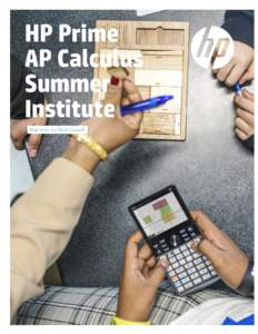 HP Prime AP Calculus Summer Institute  Materials by Mark Howell Version 1.1, Revised
