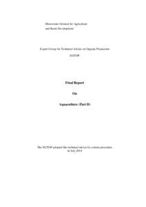 EGTOP Annex II Draft/Final Report