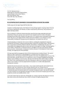 H.E. Mr. Macharia Kamau Ambassador & Permanent Representative Kenyan Mission to the United Nations 866 United Nations Plaza Room 304, New York, NY[removed]Your Excellency,