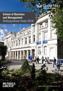 School of Business and Management UndergraduateStudy Study2014 2018 Postgraduate