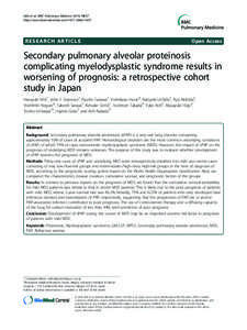 Ishii et al. BMC Pulmonary Medicine 2014, 14:37 http://www.biomedcentral.com[removed]RESEARCH ARTICLE  Open Access