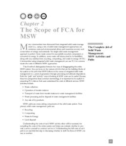 Chapter 2  The Scope of FCA for MSW  M