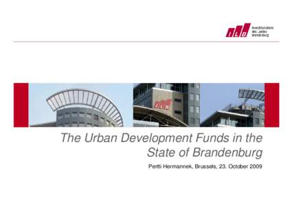 The urban development funds in the state of Brandenburg