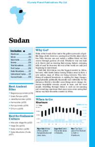 ©Lonely Planet Publications Pty Ltd  Sudan Why Go? Khartoum....................144 Meroe.......................... 151