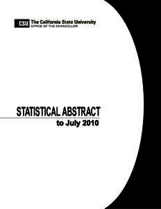 STATISTICAL ABSTRACT to July 2010 ii  Foreword