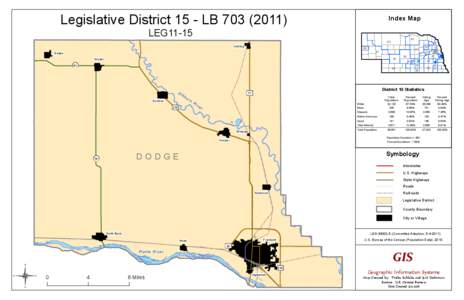 Legislative District 15 - LB[removed]Index Map LEG11-15