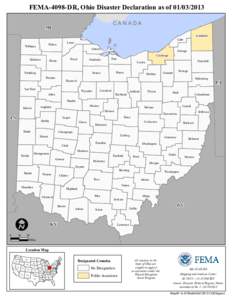 FEMA-4098-DR, Ohio Disaster Declaration as of[removed]CANADA MI Lucas