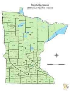 County Boundaries 2000 Census / Tiger files - statewide Kittson  Roseau